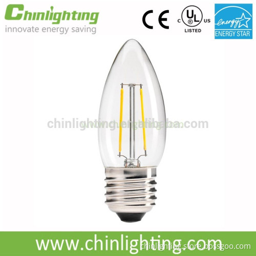E26 E27 B22 E12 E14 dimmable LED Filament Bulb Edison Bulb LED Candle Light